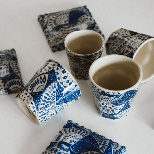 Bleu Fan Espresso Cup